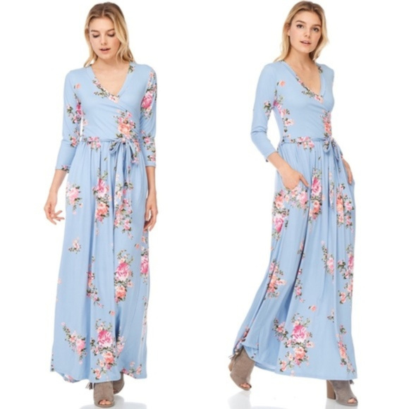 reborn j long sleeve maxi dress